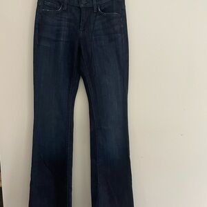 7 For All Mankind Dark Wash Mid Rise Bootcut. Sz 24. Classic